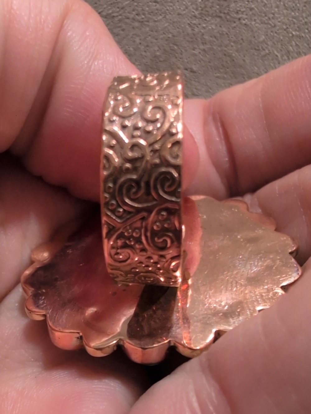 Turquoise Cluster Statement Ring - Picture 2 of 3